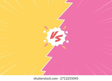 Pink VS background illustration for battle scenes