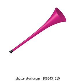 Pink Vuvuzela isolated on a white background
