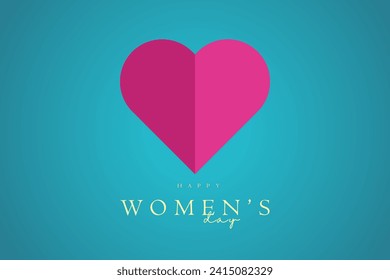 A pink wallpaper, background, poster, post card vector design concepts for Women's day pink Floral billboard on blue background