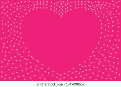 Pink wallpaper with several pink hearts