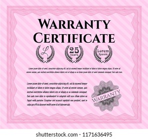 Pink Warranty. Easy to print. Detailed. Excellent design. 