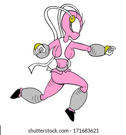 Pink warrior