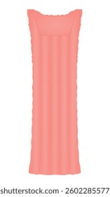 Pink water bed. vector illustration