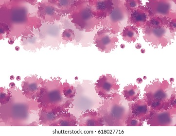 Pink water color grunge for designs with removable layers.