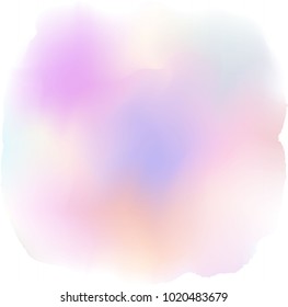 Pink water color splash. Vector