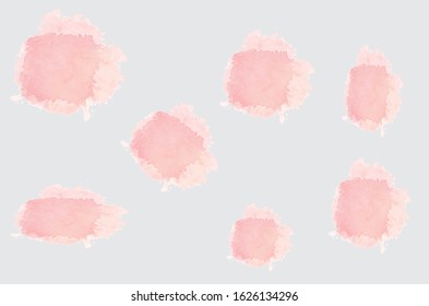 pink water color vector art