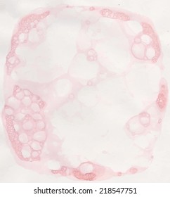 Pink water and foam. vector illustration suds