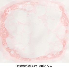Pink water and foam. vector illustration suds