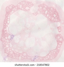 Pink water and foam. vector illustration suds