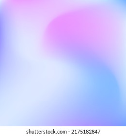 rosafarbene Violet Wavy Sonnencreme. Kurve Farbe unscharfer Himmel Lavendel Farbverlauf Hintergrund. Flüssige Cold Indigo Pastellfarben Calm unscharfe Textur. Dynamisches Licht Sonnenaufgang Blau schwirl Gradient Mesh.