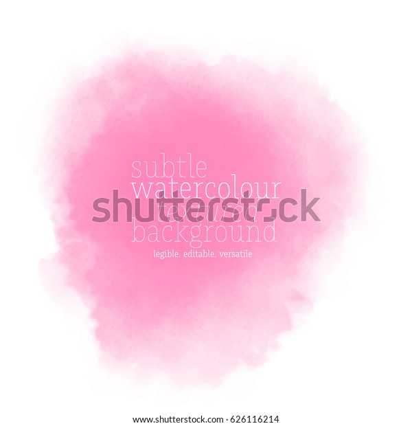 Pink Watercolor Background Stock Vector (Royalty Free) 626116214