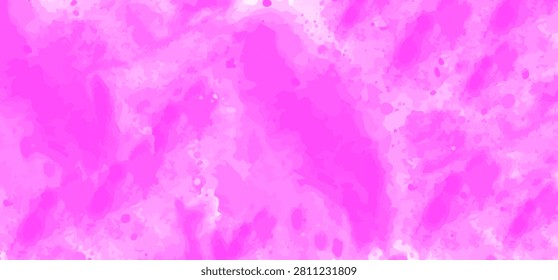 Pink watercolor background banner with soft paint wash texture design for artistic creative projects or web presentation layouts with bright vibrant ink splashes and artistic paper surface effect style featuring stained artistic paper design for modern digital art graphic design template.