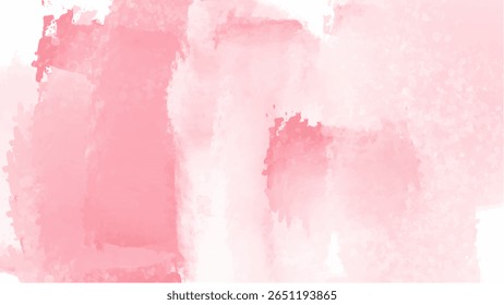 Pink watercolor background with copyspace for your design. vector.
