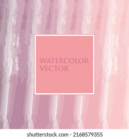 Plantilla de fondo color de agua rosa con texto en marco blanco. Ilustración vectorial.