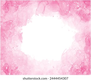 Pink watercolor background texture in light pastel colors in pretty violet