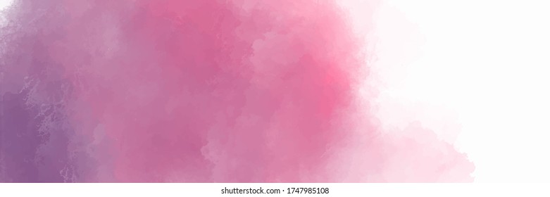 Fondo de color de agua rosa para los fondos de texturas y diseño de banners web
