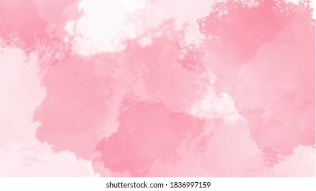 Fondo de color de agua rosa para los fondos de texturas y diseño de banners web
