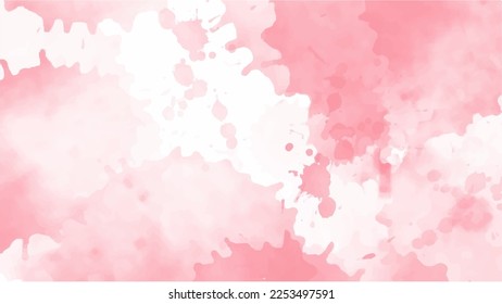 Pink watercolor background for textures backgrounds and web banners design
