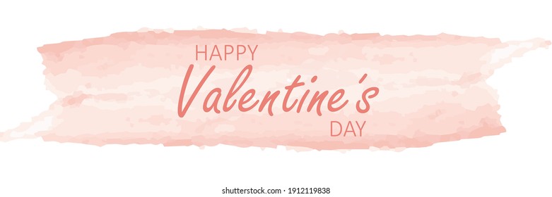 pink watercolor background valentines day