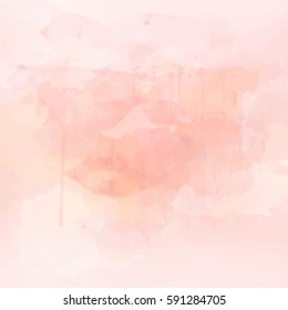 Pink watercolor background vector 
