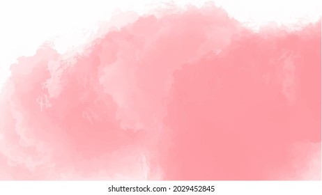 Pink watercolor background for your design, watercolor background concept, vector.