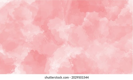 Pink watercolor background for your design, watercolor background concept, vector.