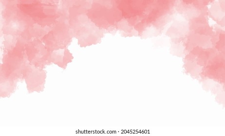 Pink watercolor background for your design, watercolor background concept, vector.