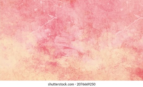 Pink watercolor background for your design, watercolor background concept, vector.