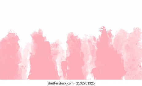 Pink watercolor background for your design, watercolor background concept, vector.