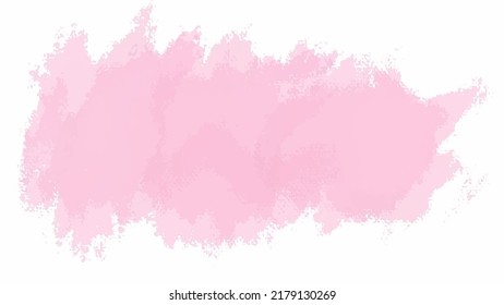 Pink watercolor background for your design, watercolor background concept, vector.