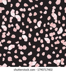Pink watercolor dots in seamless pattern. Beautiful for textiles or as wallpaper, merchandise, cards or wrapping paper. 