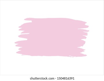 pink watercolor paint stroke background ink vector illustration texture design