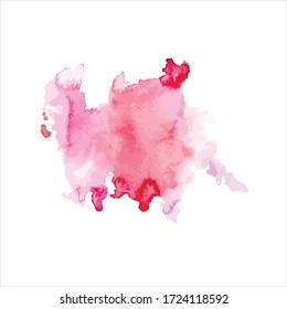 pink watercolor paint stroke background vector illustration 