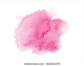 pink watercolor paint stroke background vector illustration