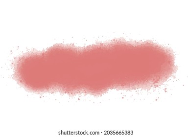 pink watercolor paint stroke background vector illustration. watercolor stain