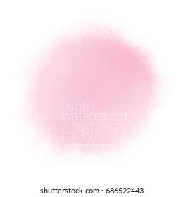 pink watercolor round blob