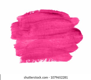 Pink watercolor splash vector