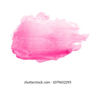 Pink watercolor splash vector
