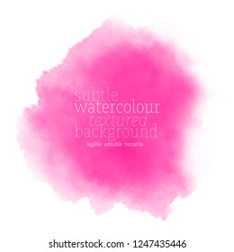 pink watercolor splash. vector eps 8