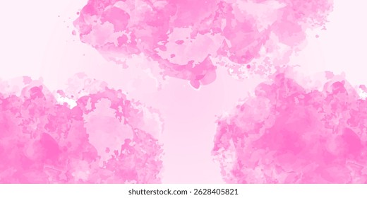 pink watercolor texture with artistic splashes and soft gradients, perfect for backgrounds, invitations, and digital designs.