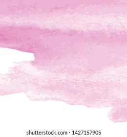 Pink watercolor texture background, hand painted vector illustration. Perfect for social media posts, wedding invitations, business cards, quotes, wall art, and much more!