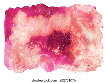 Pink watercolor vector background