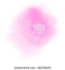pink watercolor vector background