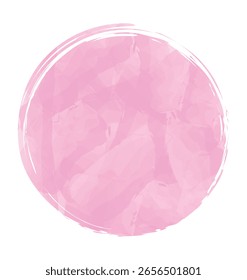 cor de água cor rosa vetor redondo pincel pintado tinta selo banner