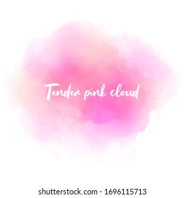 Pink watercolour stain, great design for any purposes. Abstract pink watercolor splash stroke background. Creative vector element. Colorful abstract background. Red abstract texture.