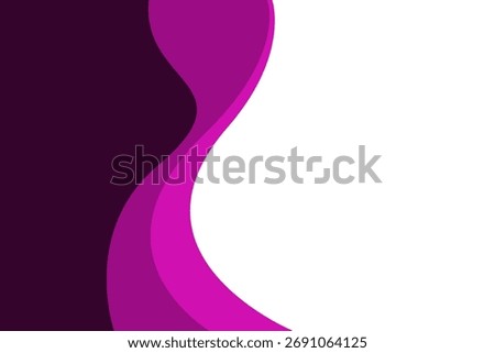 Pink wave artistic modern background with white space for text and message. template design	