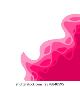 pink wave background. abstract Paper cut background. pink paper cut vector background. 