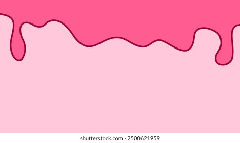Pink wave Background with comic style. pink fluid background. cute pink liquid background. abstract pink wavy fluid background.