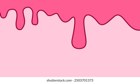 Pink wave Background with comic style. pink fluid background. cute pink liquid background. abstract pink wavy fluid background.