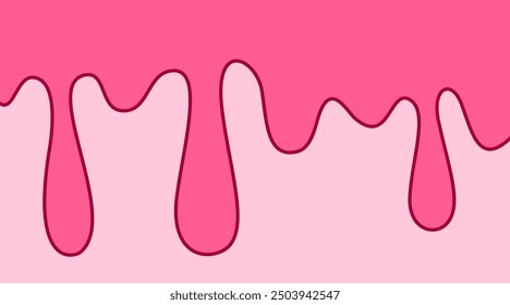 Pink wave Background with comic style. pink fluid background. cute pink liquid background. abstract pink wavy fluid background.